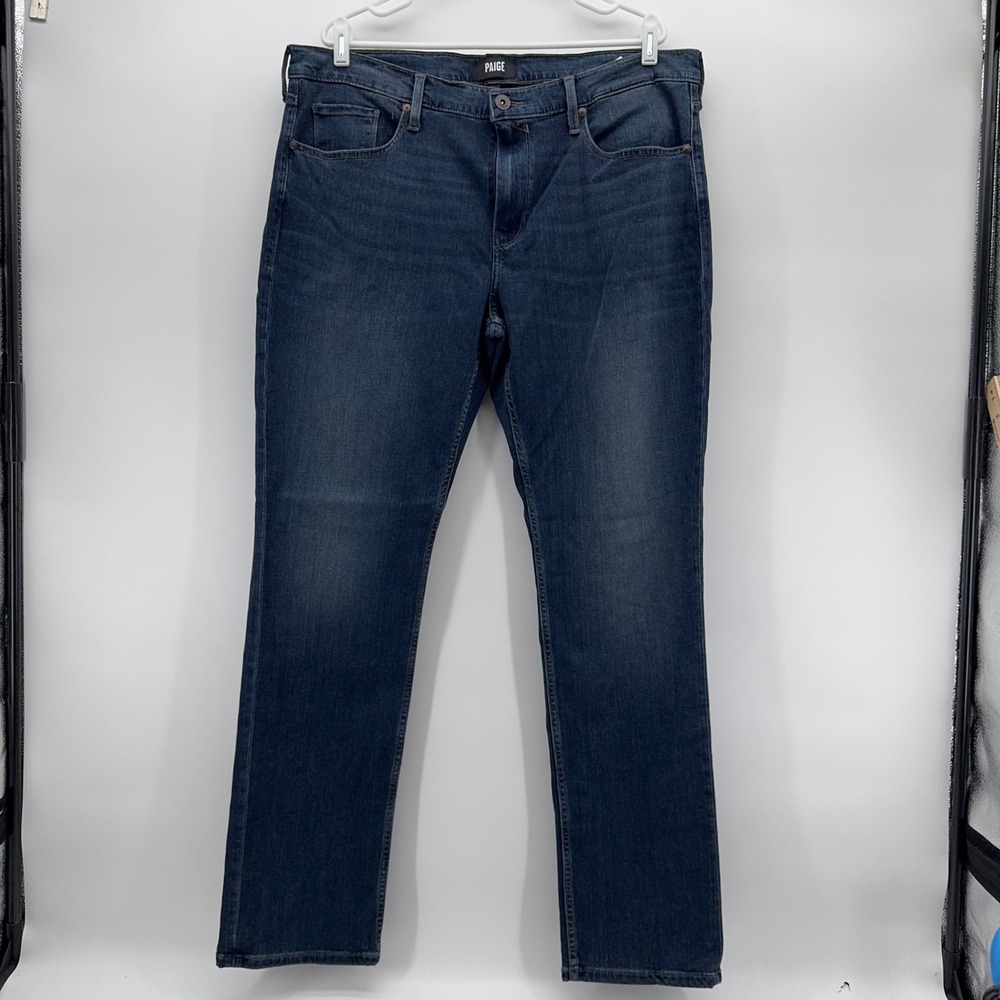 Paige Federal Jeans Mens 31 Blue Slim Straight Dark Wash Jeans NWOT
